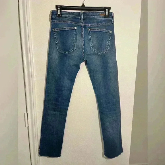 Anthropologie Pilcro and The Letterpress Dark Wash Ankle Blue Jeans Size 28 - Picture 5 of 7